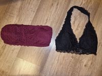 Set - 2 BH Neckholder schwarz & Bandeau rot Hollister Hessen - Allendorf Vorschau