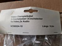 Videoüberspielkabel 3 fach Cinchkabel 10m Neumünster - Wasbek Vorschau