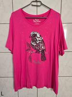 Damen Tshirt, Sommer, kurzarm, pink, Glitzerpailette, Vogel, L Bayern - Lappersdorf Vorschau