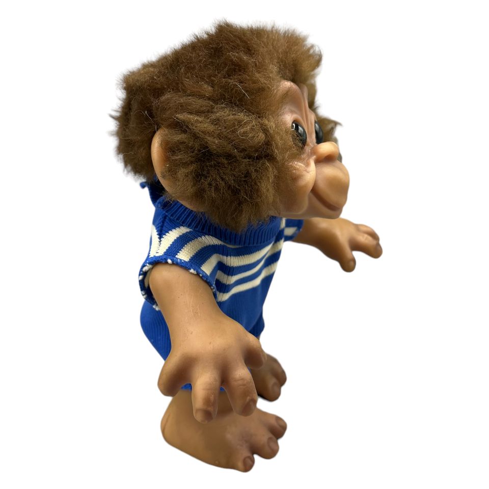 Thomas Dam Troll Affen junge monkey boy Puppe 20cm Braun in Witten