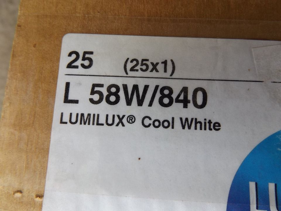 Osram Lumilux CoolWhite L58W / 840 1,5 Meter T26 NEU OVP in Freiburg im Breisgau