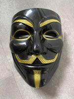 Anonymous Maske schwarz-gold Kostüm Karneval Vendetta Anonymus Rheinland-Pfalz - Oberlahr Vorschau