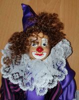 Sammlerpuppe Clown ca. 40 cm im lila Kostüm in OVP Baden-Württemberg - Weinheim Vorschau