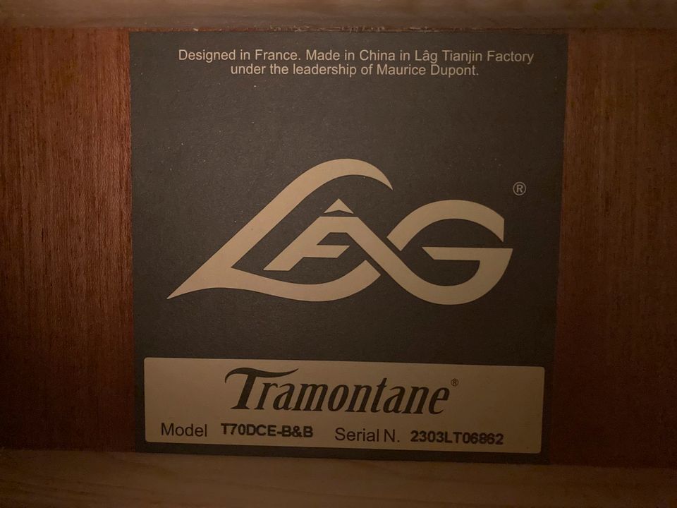 LÂG Tramontane 70 black & brown Westerngitarre / Kauf oder Miete in Brake (Unterweser)