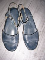 Blaue Sandalen Jeansblau Gr. 39 flacher Absatz Rheinland-Pfalz - Lörzweiler Vorschau