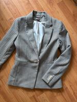 H&M Blazer Hahnentritt Muster beige braun schwarz 36 S tailliert Bayern - Prien Vorschau