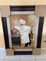 Bild Gemälde Koch mit Rahmen groß Küche Esszimmer Hessen - Hünfelden Vorschau