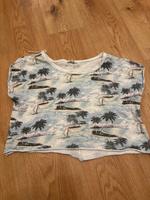 Zara lockeres T-Shirt mit Palmen, Inseln und Boote wenig Crop Neustadt - Gartenstadt Süd Vorschau