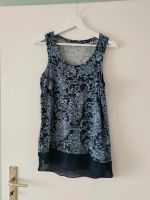 Damen Top (blau Muster, Transparent Bund unten, 2in1 Optik) Kreis Pinneberg - Pinneberg Vorschau