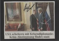 Autogramm rarität John Kerry u.Sergej Lawrow.So kaum zu bekommen Berlin - Mitte Vorschau