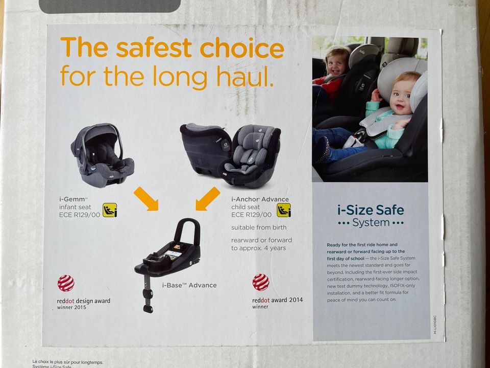 Babyschale Joie I-Gemm mit Isofix Station i-Base Advance in Freiburg im Breisgau