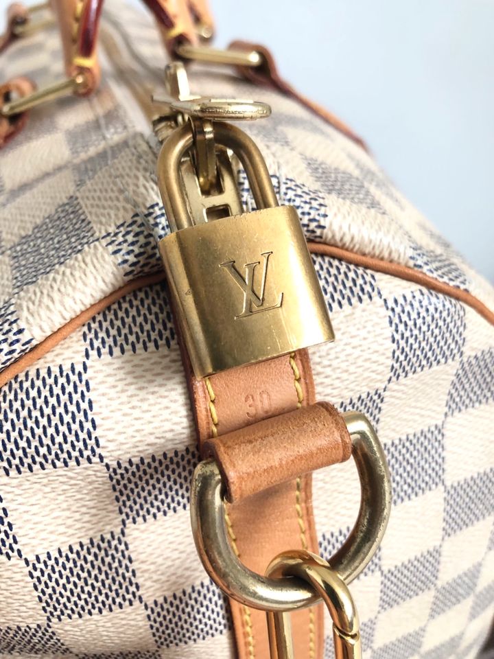 Louis Vuitton LV Speedy 30 Tasche Handtasche Bag Azur Bandouliere in München