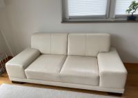 Couch, 2er Sofa Leder weiß, Marke Candy Bayern - Waltenhofen Vorschau