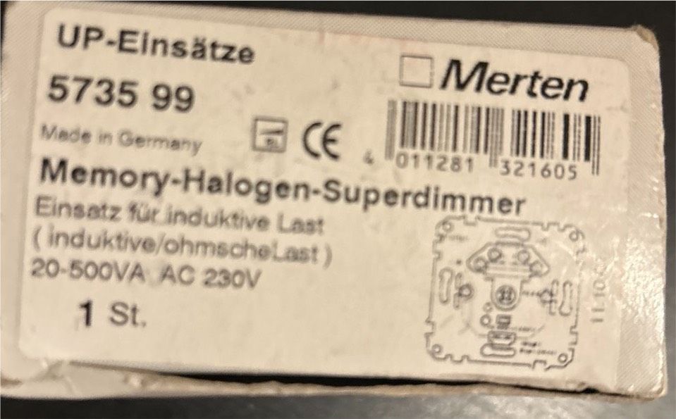 Merten Dimmer 5735 99 Memory Ha- Superdimmer in Homberg (Efze)