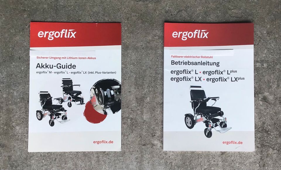 Elektrorollstuhl Ergoflix LX faltbar(teilweise Herst. Garantie) in Wolfenbüttel