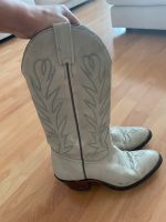 Cowboy Stiefel Boots, Leder, weiß, hellblau, Gr. 40 Ludwigsvorstadt-Isarvorstadt - Isarvorstadt Vorschau