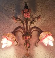 Murano Glas Wandlampe mit Rosen, 2 Leuchten Bayern - Chieming Vorschau