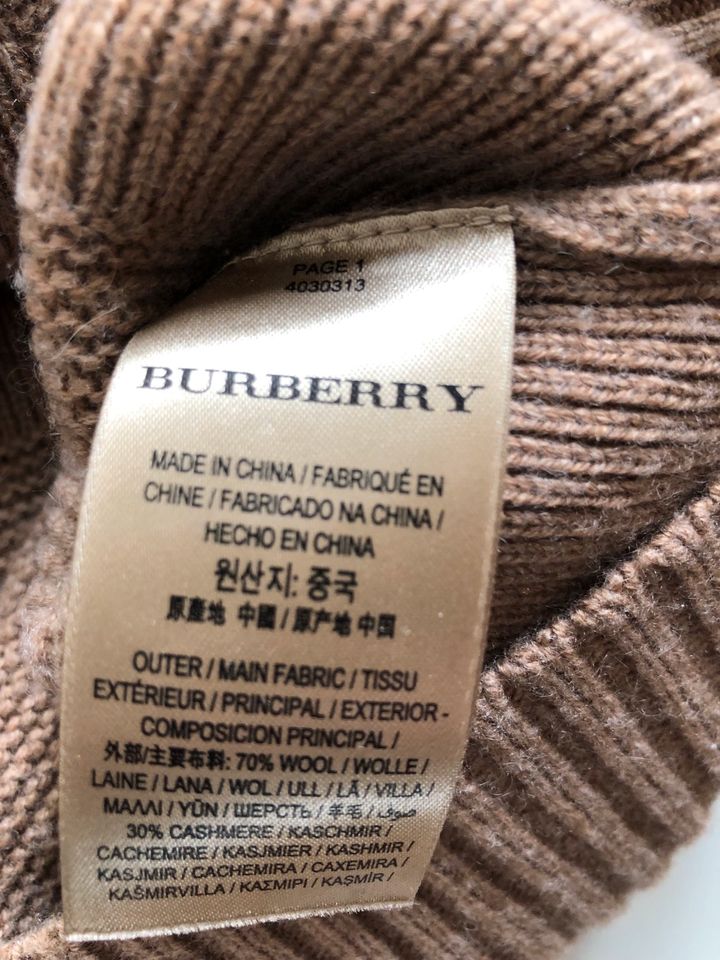 Burberry Kaschmir Pullover beige Gr M in Regensburg