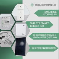 10 kW PV-Bausatz, QCells BLK,SMA STP SE 10.0,SMA Speicher 9.8 kwh Bayern - Rödelsee Vorschau