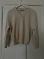 Zara Pullover 100% Wolle Creme Rippstrick S Berlin - Zehlendorf Vorschau