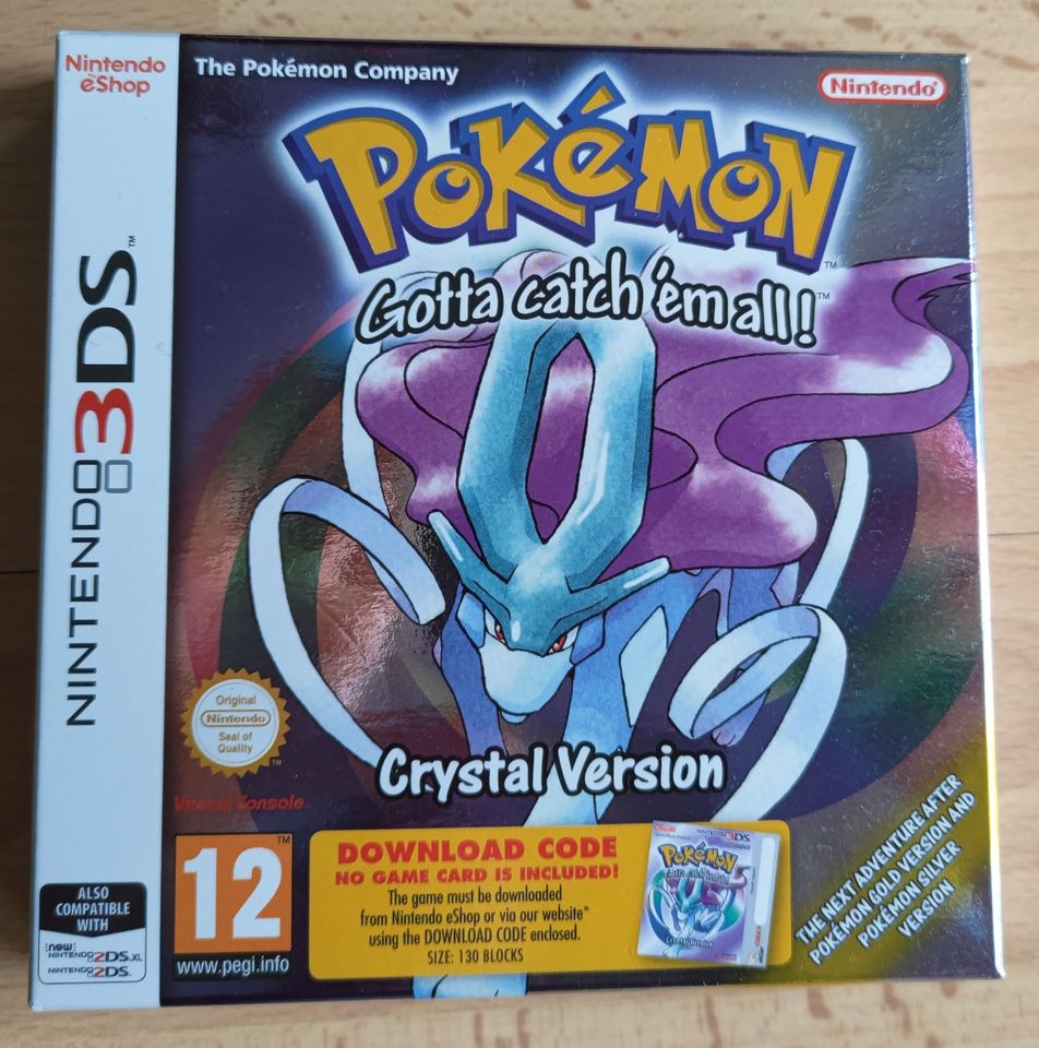 Pokémon Kristall Edition - Nintendo 3DS Original + Code NEU in  Niedersachsen - Gifhorn | Nintendo Spiele gebraucht kaufen | eBay  Kleinanzeigen ist jetzt Kleinanzeigen