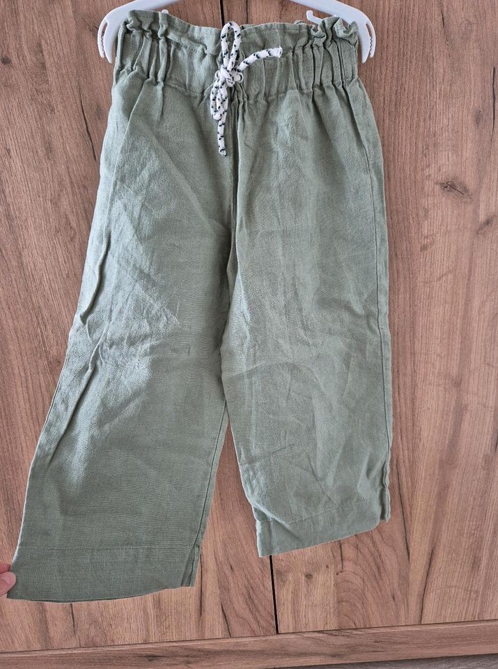 Zara Culotte Hose Sommer Leinen Gr. 116 in Troisdorf