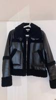 ASOS Topshop Teddy Lederjacke Schwarz Neu Hessen - Rodenbach Vorschau