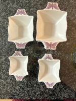 Schalen weiß Schmetterling Set Küche Geschirr Porzellanschälchen Nordrhein-Westfalen - Krefeld Vorschau