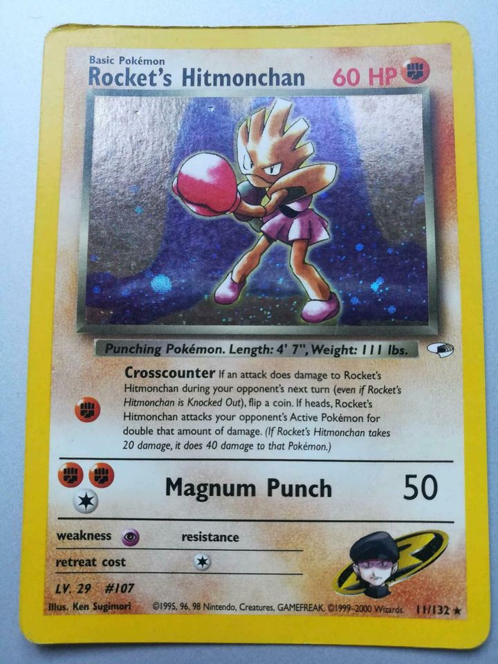 Pokemon Rocket's Hitmonchan (Nockchan) - holo - 11/132 - gut in Mannheim