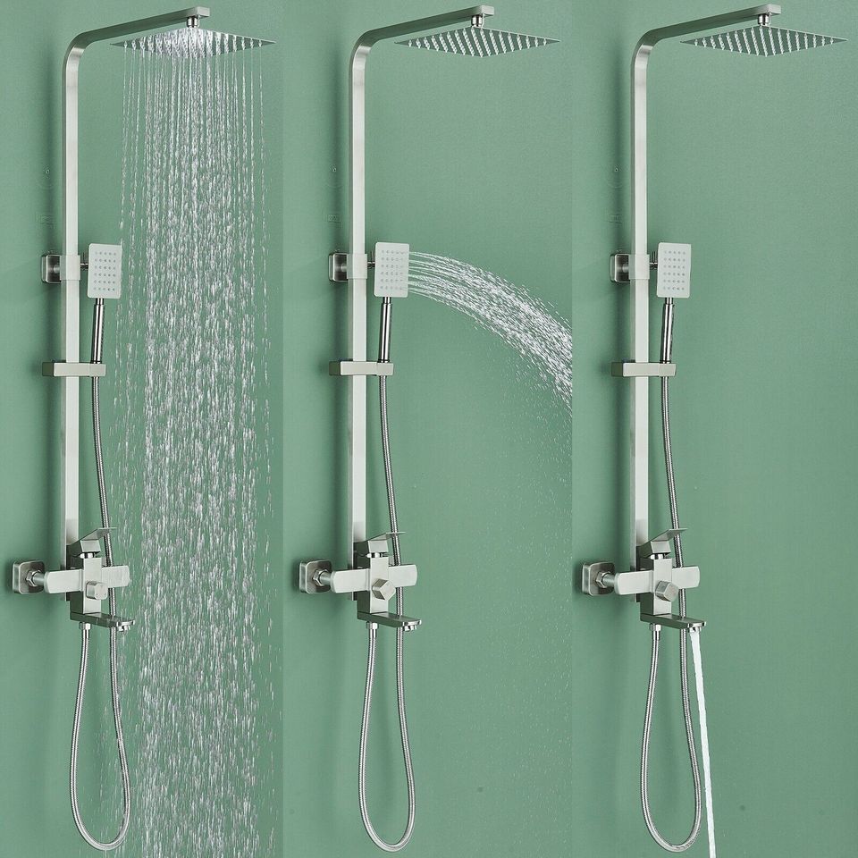 Edelstahl Duscharmatur Duschset Regendusche Duschsystem in Weilburg
