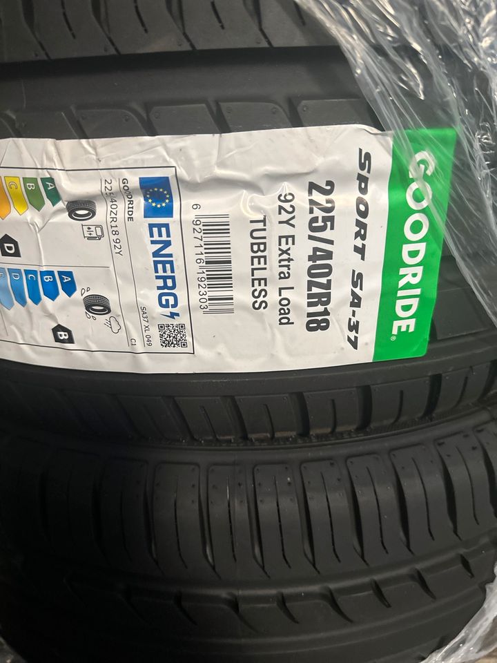 4 st 225/40R18 92Y Goodride Sommerreifen Angebot!! in Dieburg