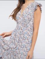 Maxi Kleid Sommer S/M Blumen blau neu Köln - Ehrenfeld Vorschau