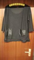 OversizeShirt mit KunstlederTaschen -Gr.44/46 Nordrhein-Westfalen - Wiehl Vorschau