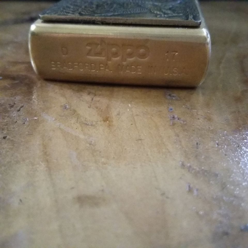 Zippo Feuerzeug Eagle Adler Brass Messing 3D Sammlerstück in Marl