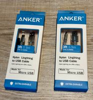 Anker Nylon Micro USB Kabel 0,9m NEU Bayern - Kempten Vorschau