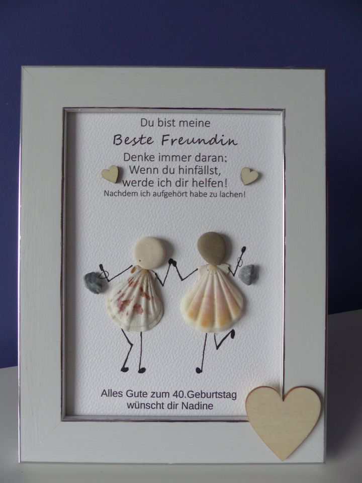 Steinbild / Bild / Geschenk / Freundin/ Humor/ Freundschaft in Waldbröl