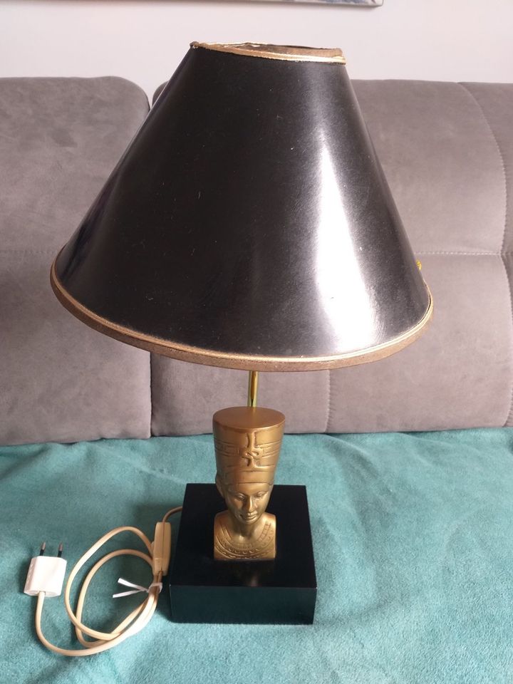 Aussergewöhnliche Lampe Ägypten Tischlampe Nofretete in Undenheim