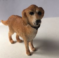 Spielzeugfigur Tierfigur Hund Hündchen gelb/beige Kunststoff dog Süd - Niederrad Vorschau