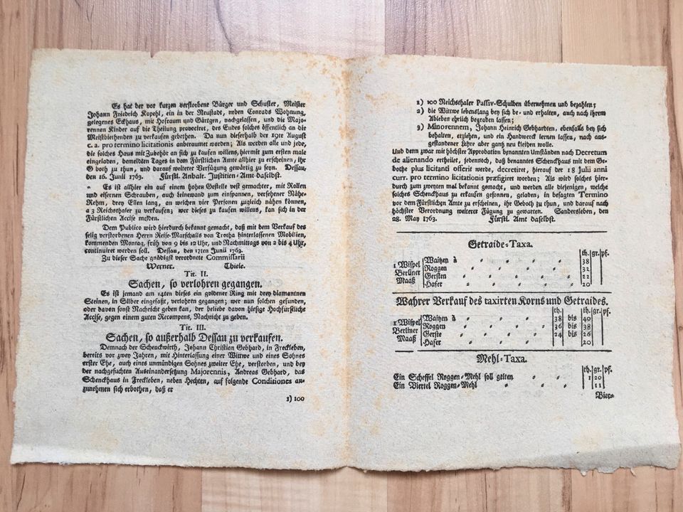 Anhaltischer Staatsanzeiger, Dessau Zeitung, Deutsches Reich 1913 in Dessau-Roßlau