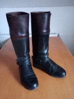 Reitstiefel Größe 40 Leder schwarz/dunkelbraun Baden-Württemberg - Lauchheim Vorschau