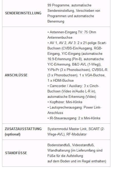 Flachbildschirm LCD Fernseher Bang & Olufsen BeoVision 8-32 Zoll in Satteldorf