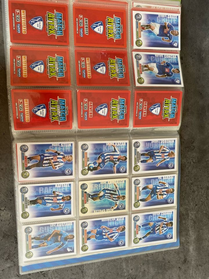 Topps Match Attax Bundesliga Sammel Mappe Karten 2008/2009 in Hamburg