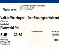 Volker Weininger Der Sitzungspräsident 1 Ticket Düsseldorf - Derendorf Vorschau