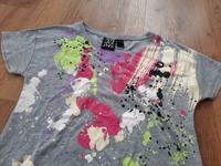 Graues Shirt mit coolen Farbklecksen Bayern - Leipheim Vorschau