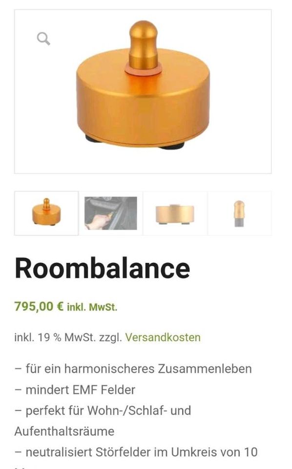 Roombalance / Raumharmonisierer, NEU, Fa. Schwarzkopf in Stulln