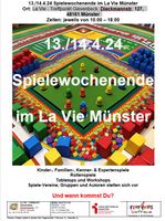Spiele-Wochenende La Vie,Münster 13.-14. April Nordrhein-Westfalen - Senden Vorschau