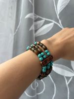 Armband, Steine, Arm, schmuck, blau, braun Hessen - Hanau Vorschau