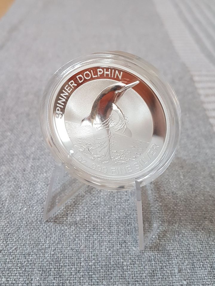 1 oz Silber Münze Australien 1 Dollar Spinner Dolphin 2020 in Arnsberg