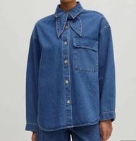 EDITED ANISHA - Hemd - blue denim blau Overshirt Bluse COS Köln - Nippes Vorschau