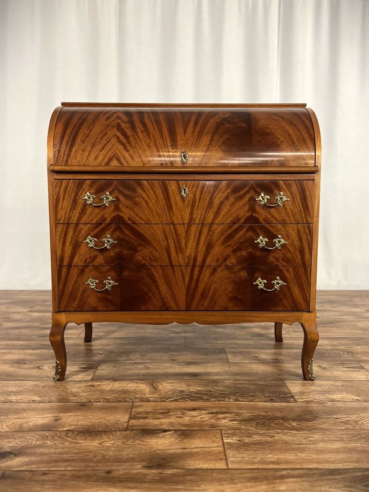 Chippendale Sekretär Barock Design Vintage Kommode Tisch in Hüllhorst